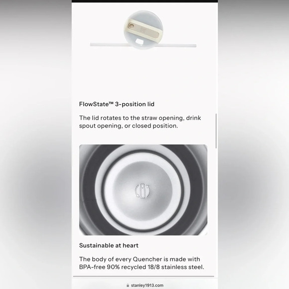 Stanley Tumbler Fuchsia QUENCHER H2.0 FLOWSTATE 40 OZ - Picture 12 of 15